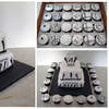 Art Deco cake and cupcakes