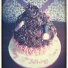 girly chocolcate giant cupcake