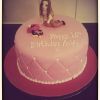 pink girl cake