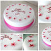 Pink Flower Birthday Cake