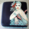 Art Deco Woman Cake