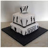 Art Deco cake and cupcakes