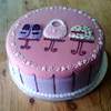 girly first birthday cake